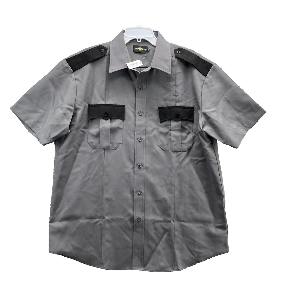 Law Pro Shirt Men Large Security Tactical Deputy Utility Workwear Uniform Police